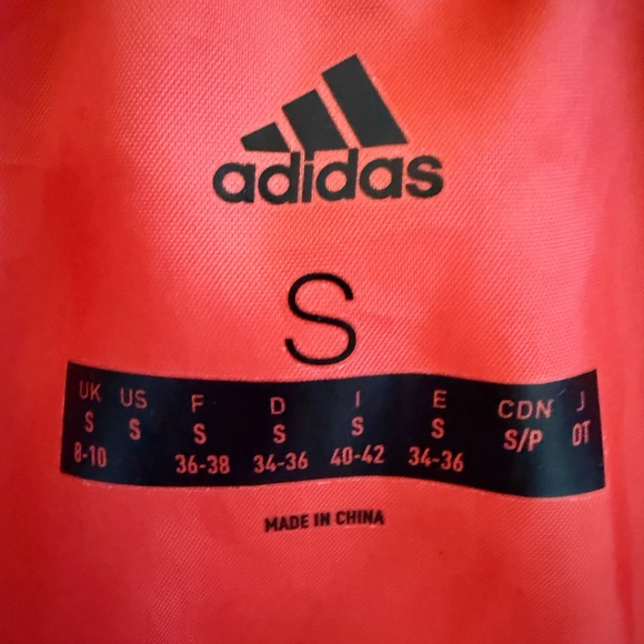 EUC Adidas Womans Hooded Weatherproof Jacket Size Small - Picture 6 of 10